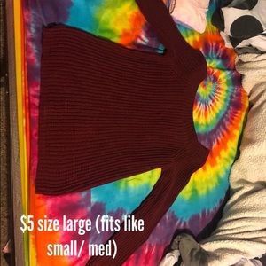 Maroon sweater! New w/o tags!